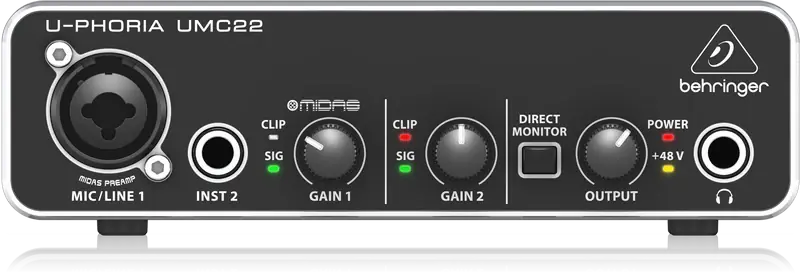 Prezzo Scontato Behringer U-Phoria Umc22 Scheda Audio