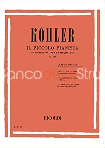 Economico Ricordi Il Piccolo Pianista Op. 189 - Kohler