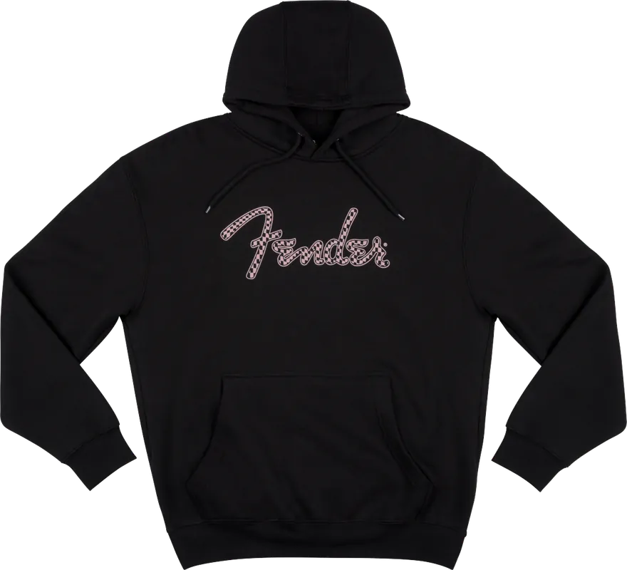 Fender Fender Spaghetti Logo Wavy Checker Hoodie, Pink Checker, L - 9192413506 - WN 885978538836 Promozione Esclusiva